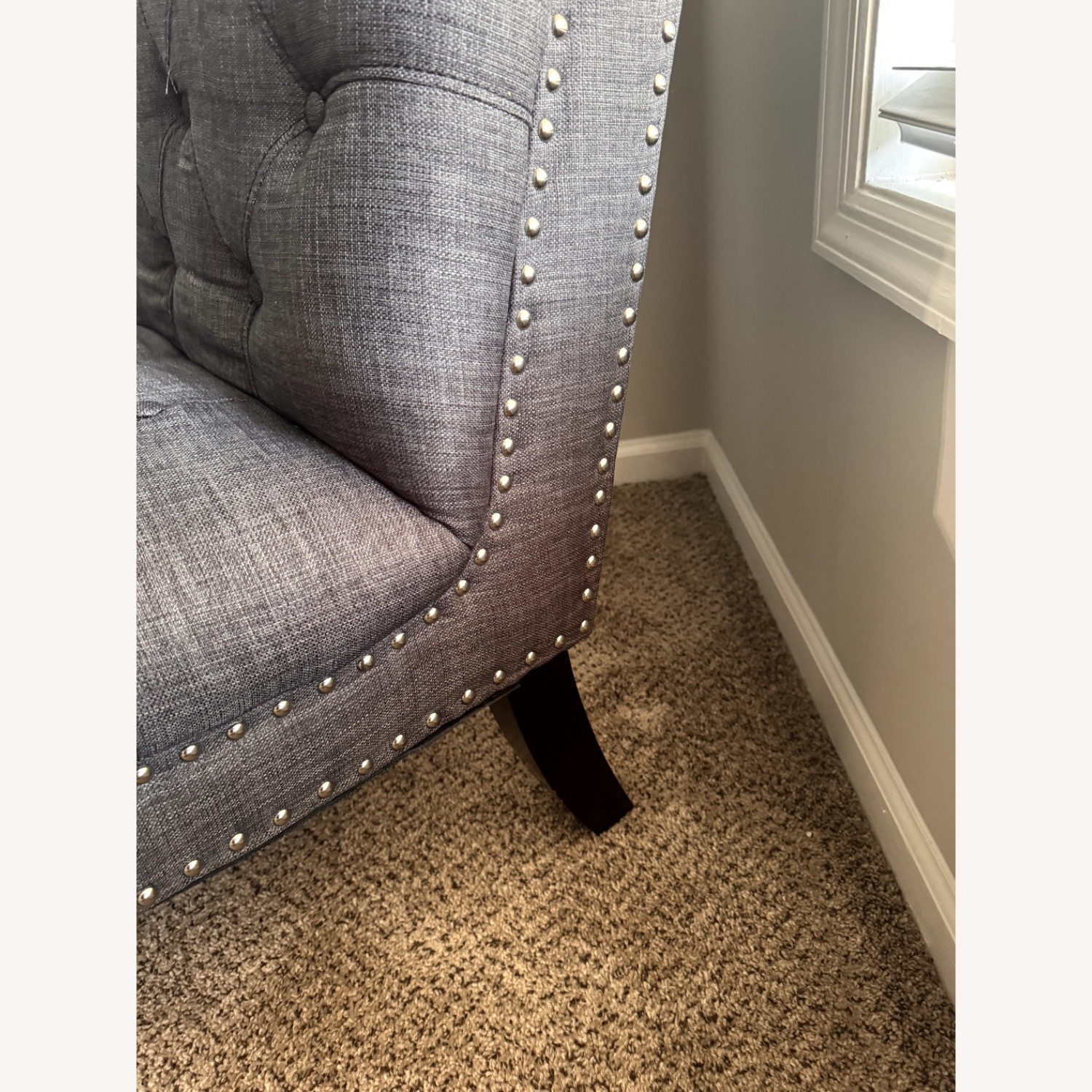 Black Chaise Accent Chair - image-3