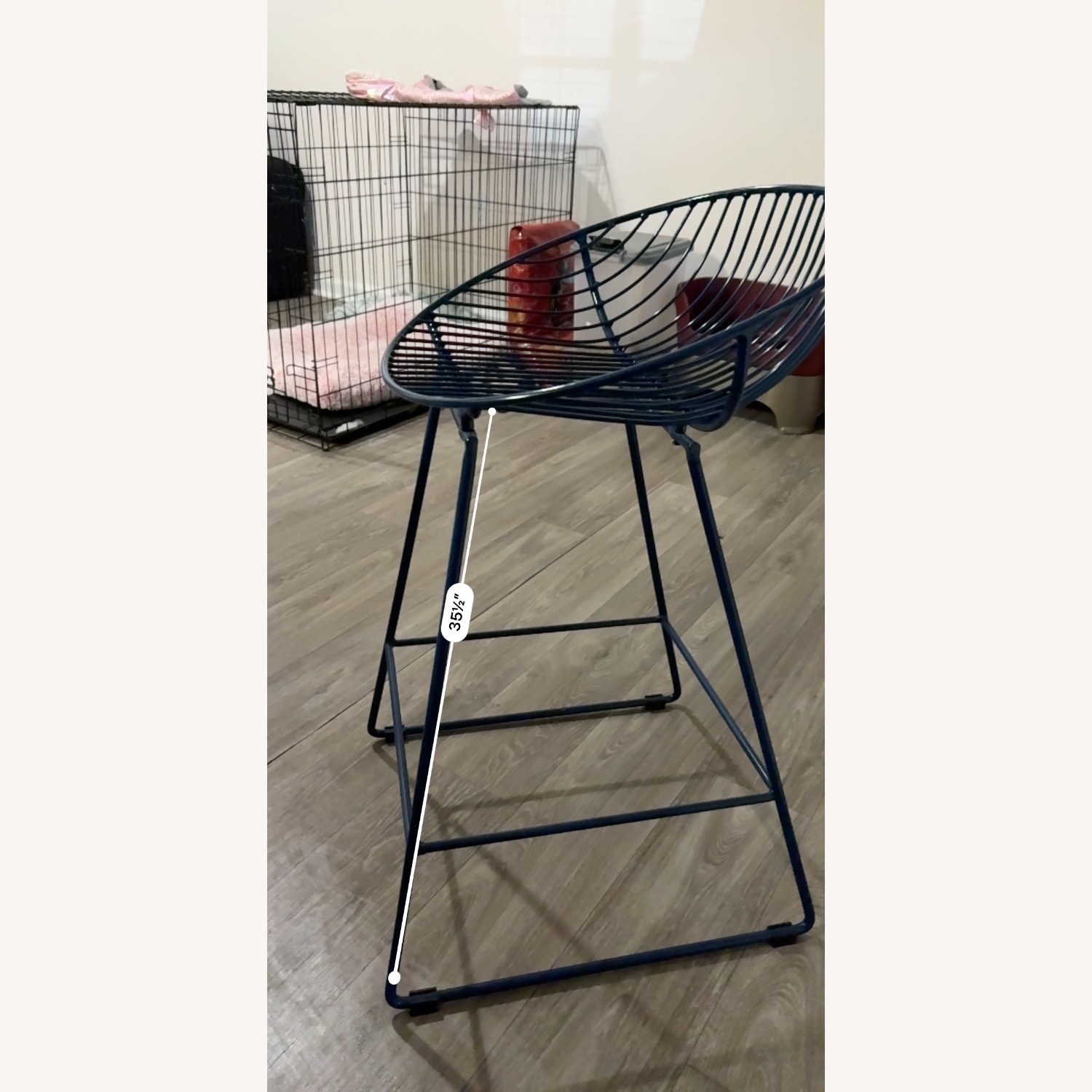 Navy Blue Bar Stools - image-4