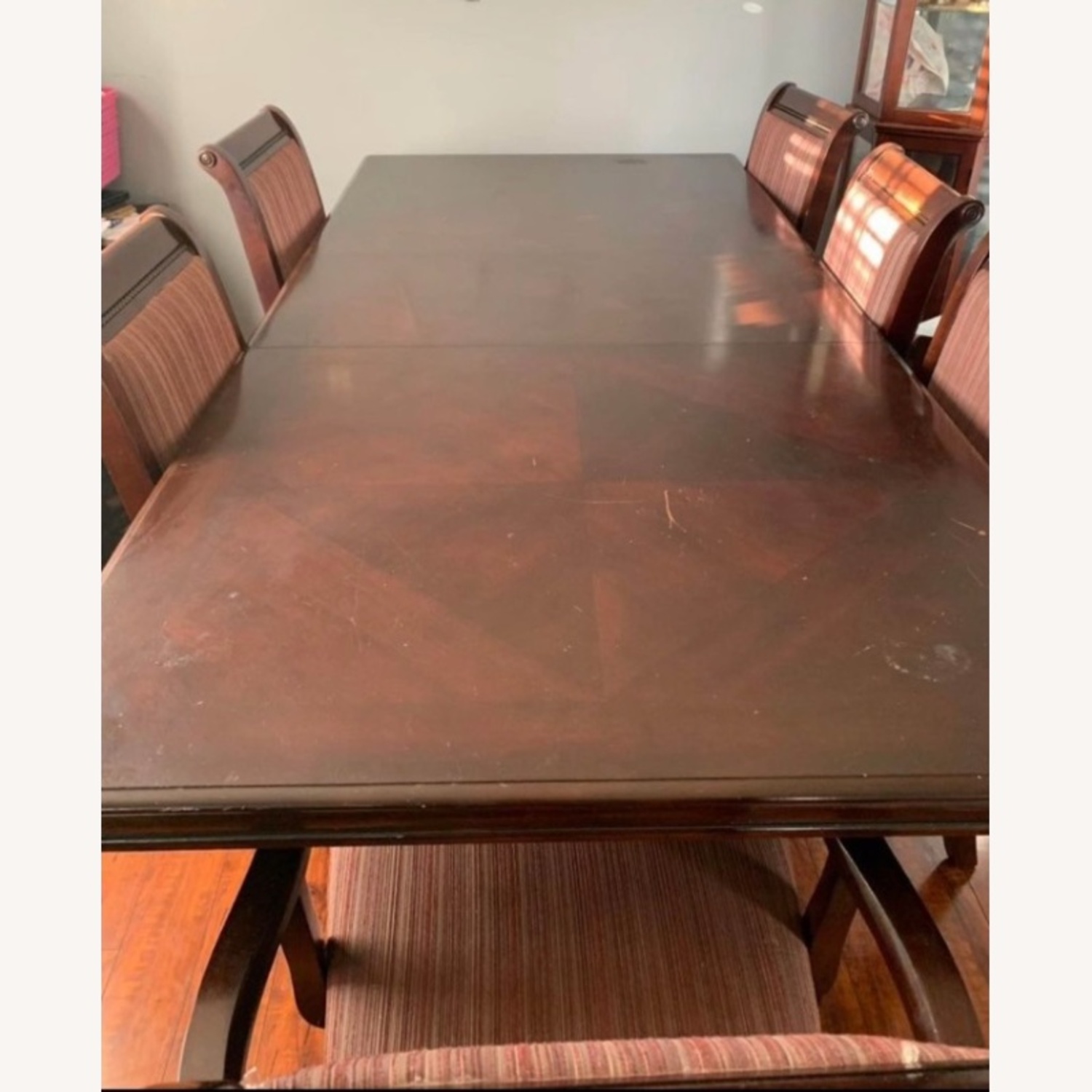 Wood Table W 6 Chairs - image-4