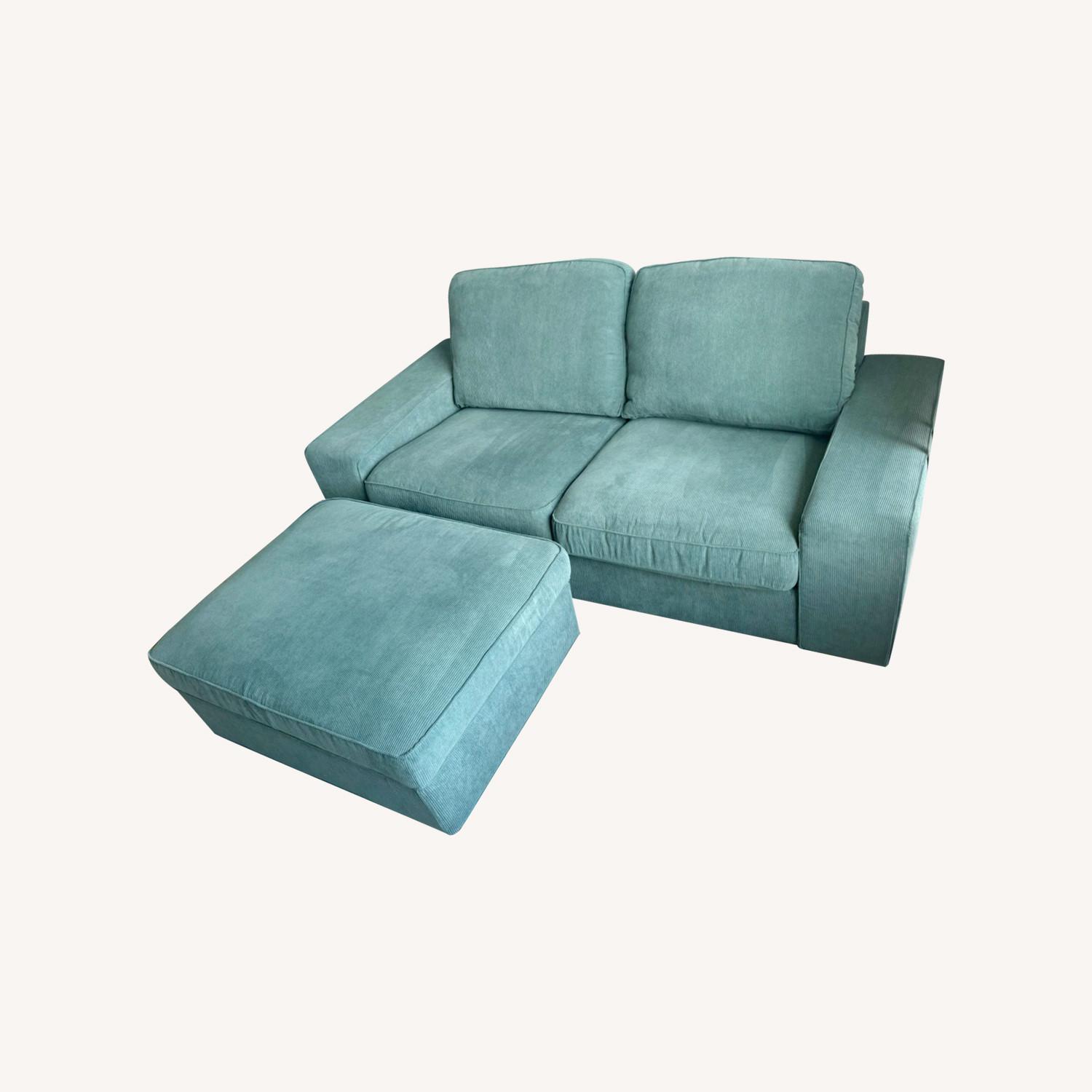 IKEA Kivik Sofa + Matching Storage Ottoman - AptDeco IKEA Kivik Sofa + Matching Storage Ottoman - AptDeco