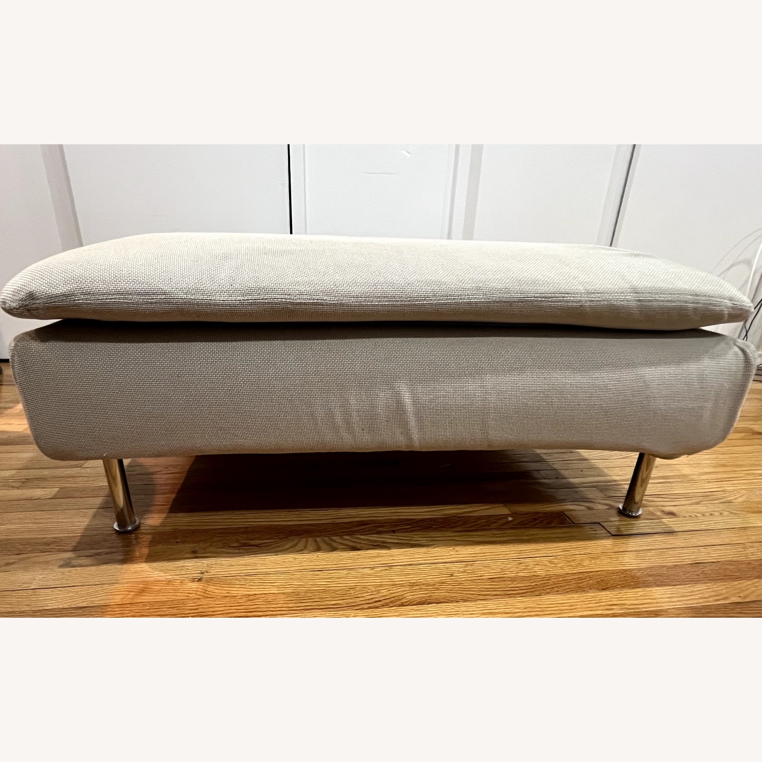 IKEA - Fabric Ottoman/Footstool/Pouffe - image-3