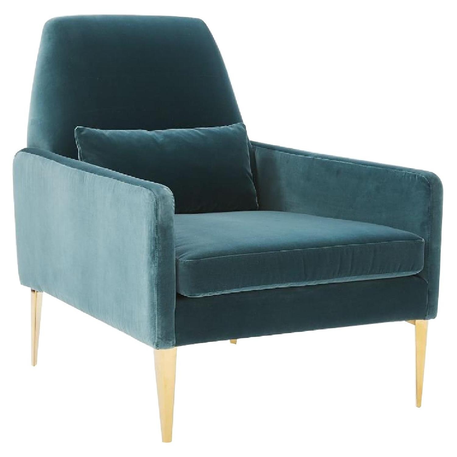West Elm Smythe Velvet Accent Chair - image-4