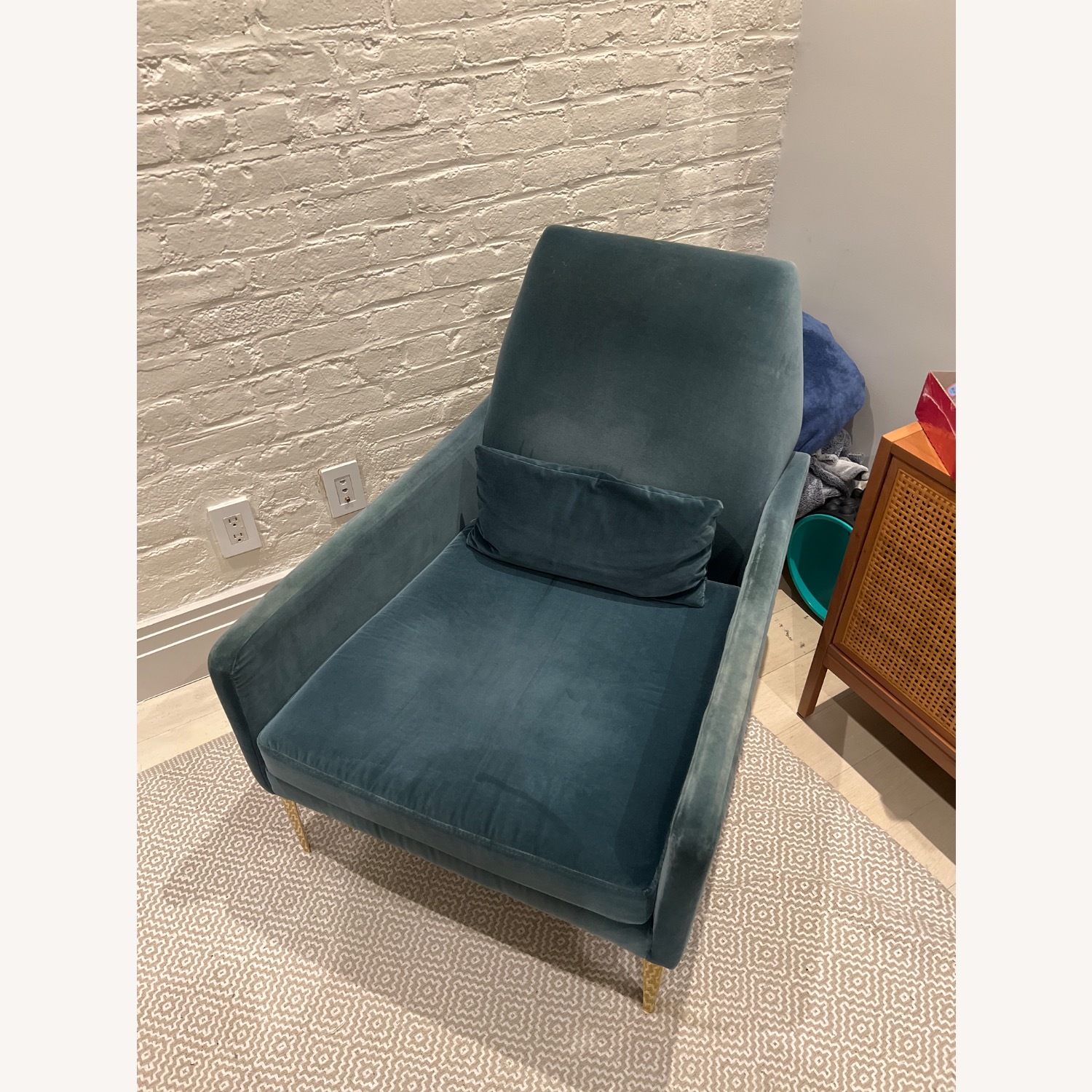 West Elm Smythe Velvet Accent Chair - image-2