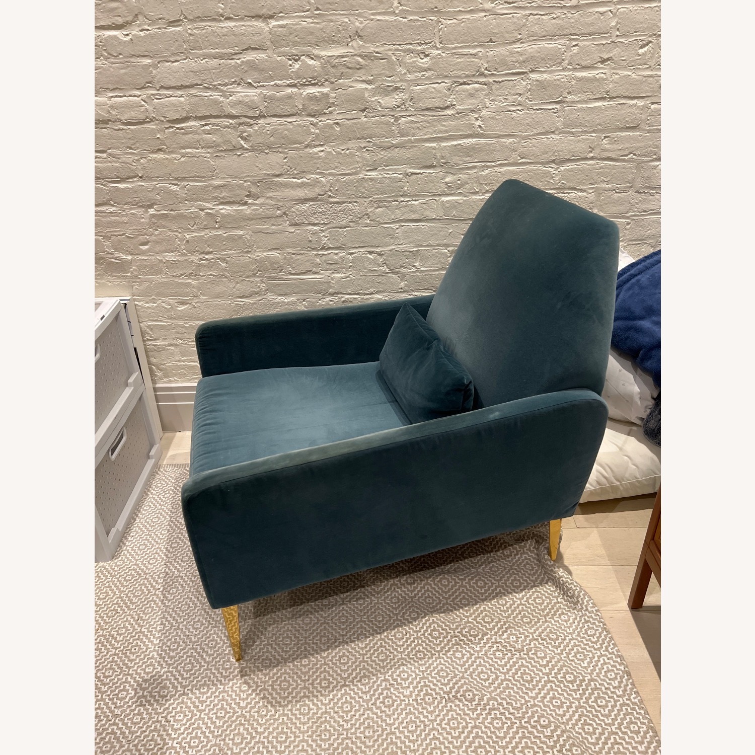 West Elm Smythe Velvet Accent Chair - image-3