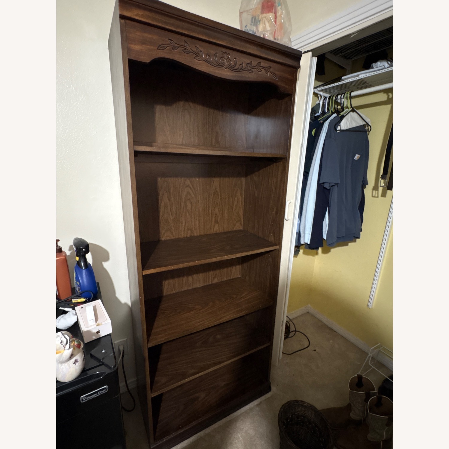 Dark Brown Bookshelf - image-1
