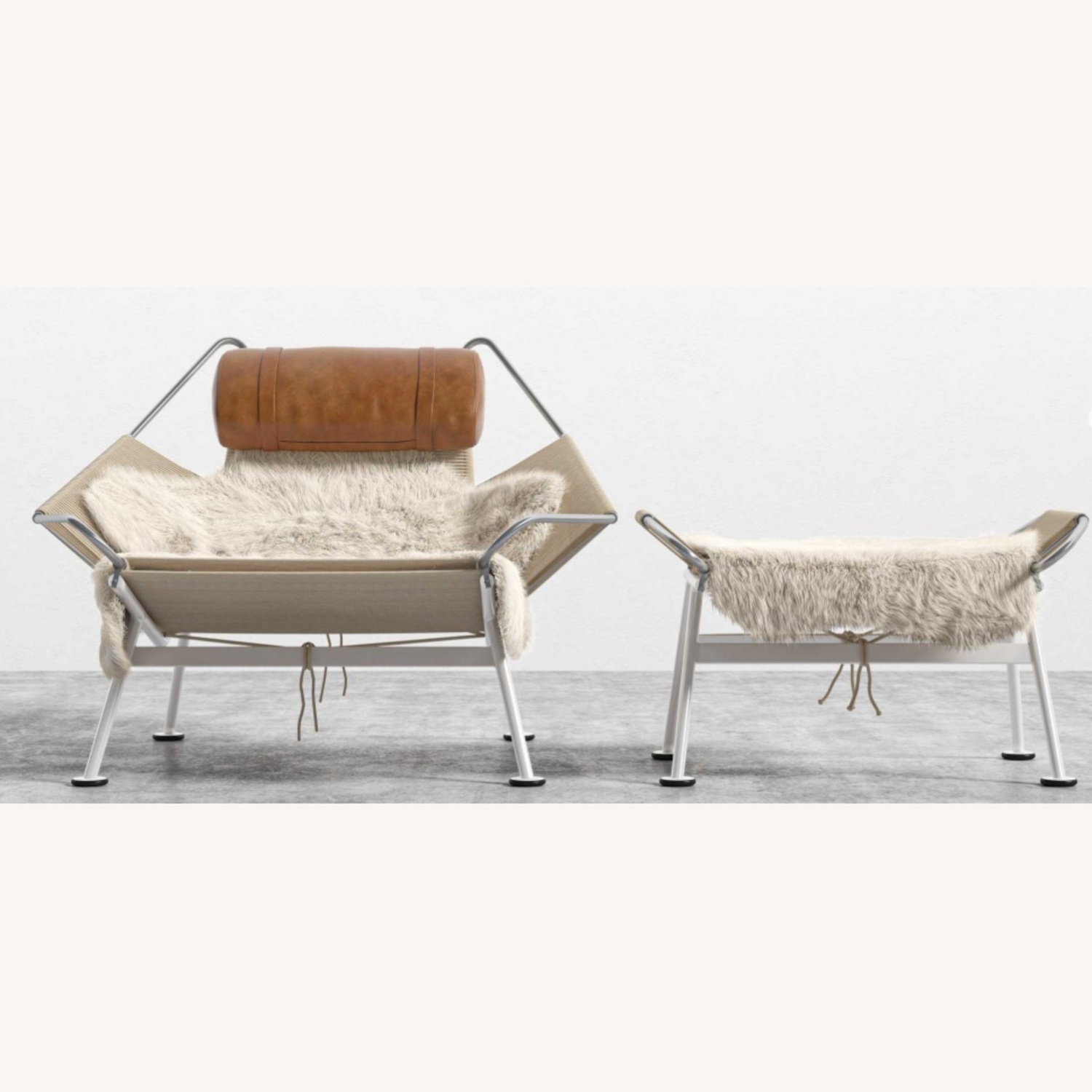Rove Concepts Flag Halyard Chair and Ottoman - image-10