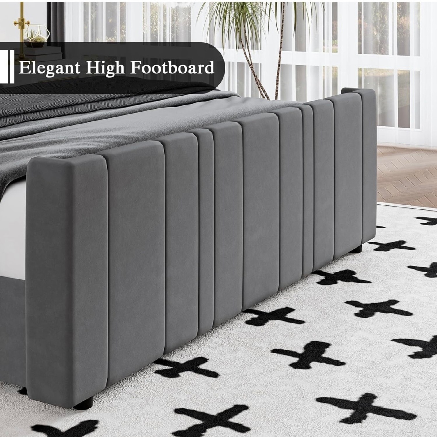 Queen Upholstered Bed Frame - image-5