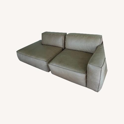 Used Article Solae Canyon Tan Right Arm Modular Sofa for sale on AptDeco