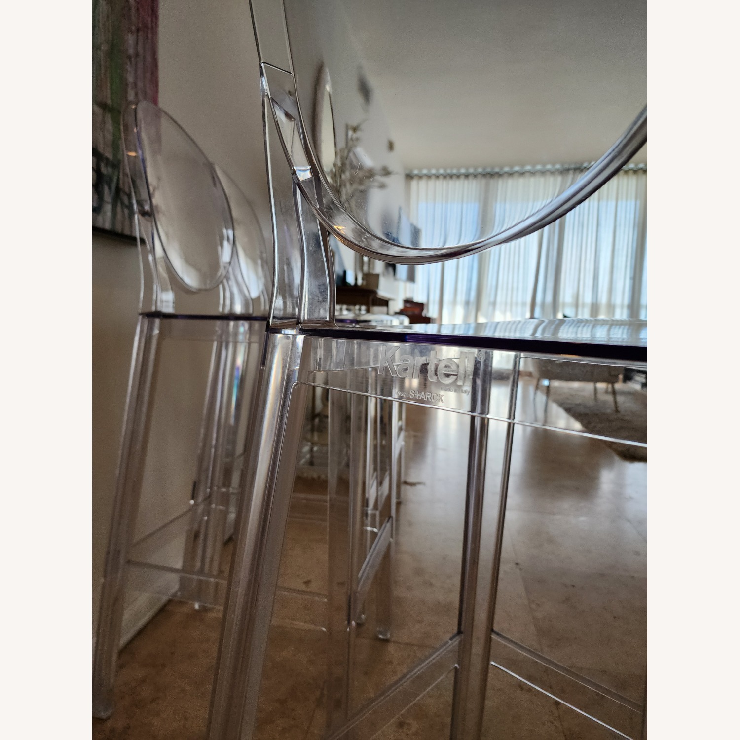 6 Kartell "One More"  Ghost Stools - image-4