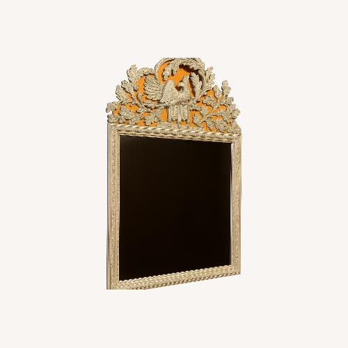 Used Vintage Wall Mirror With Ornate Crest  for sale on AptDeco