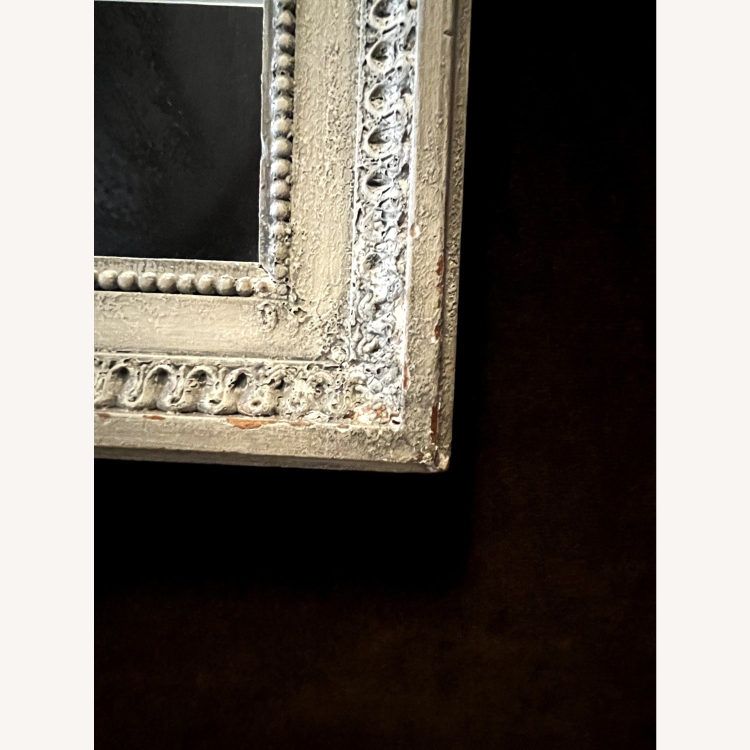 Vintage Wall Mirror With Ornate Crest  - image-5