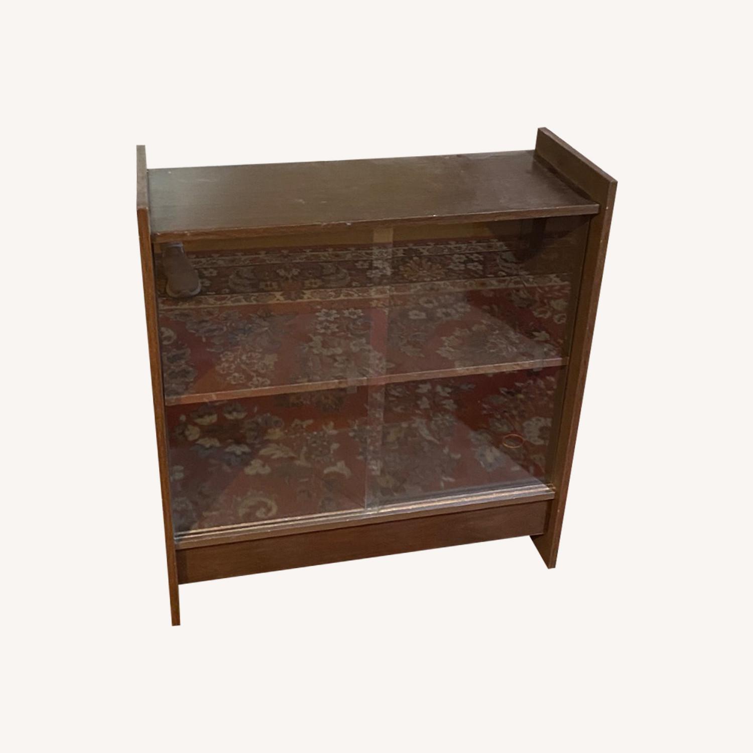 Bookcase with Sliding Glass Doors - image-0