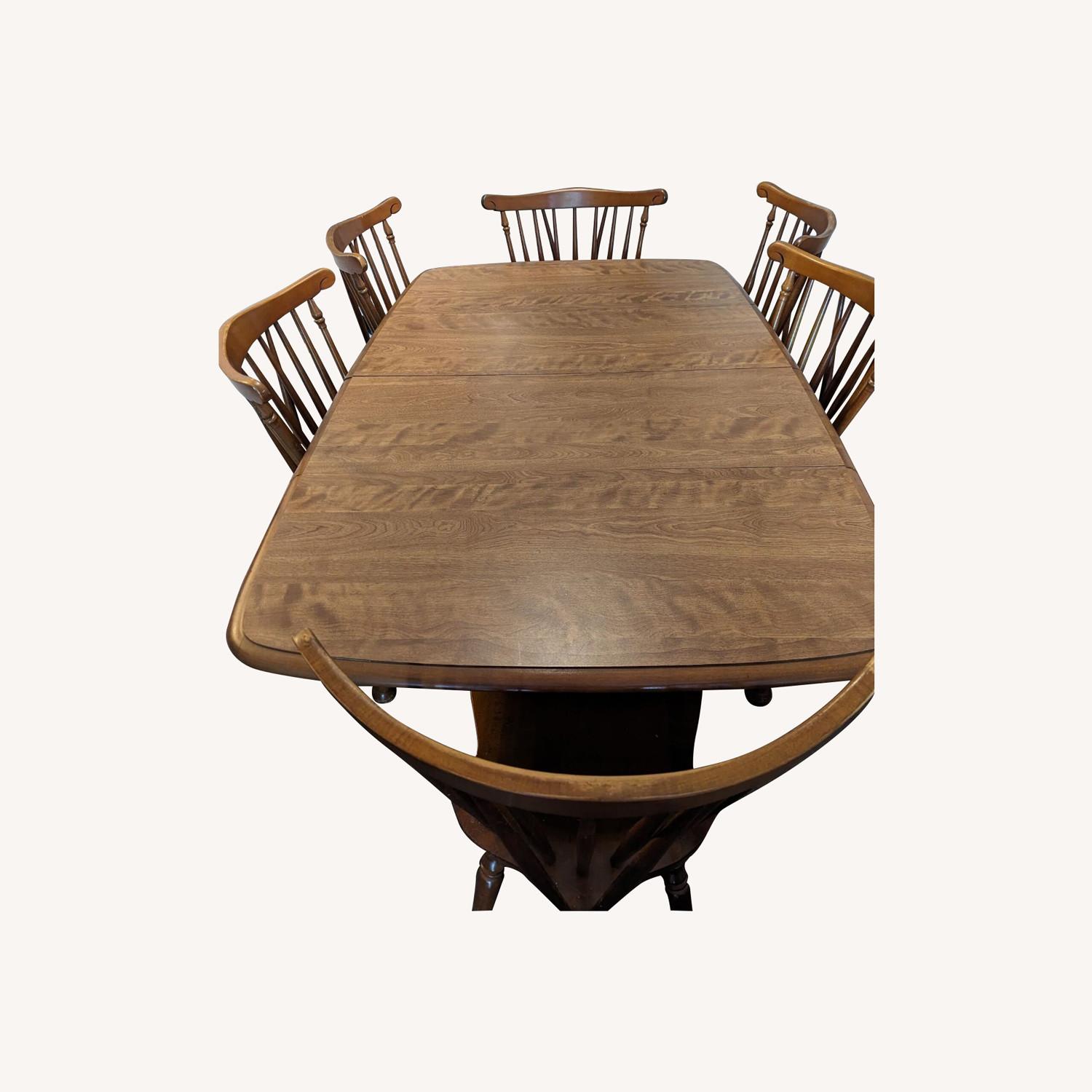 Dining Set for 6 (incl 2 leaf inserts) - image-0