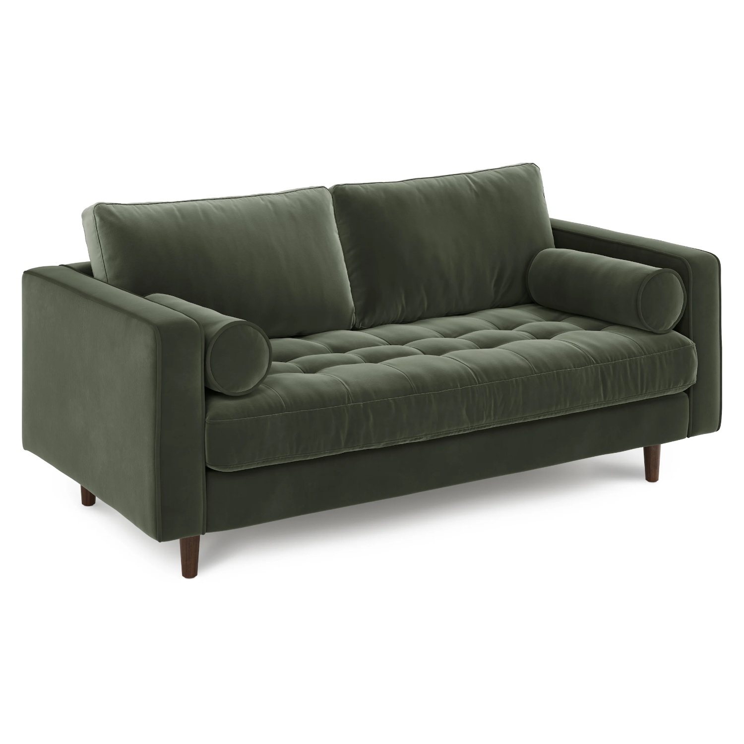 Article Teal Velvet Loveseat - image-6