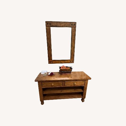 Used Pottery Barn Entry Table and Mirror for sale on AptDeco