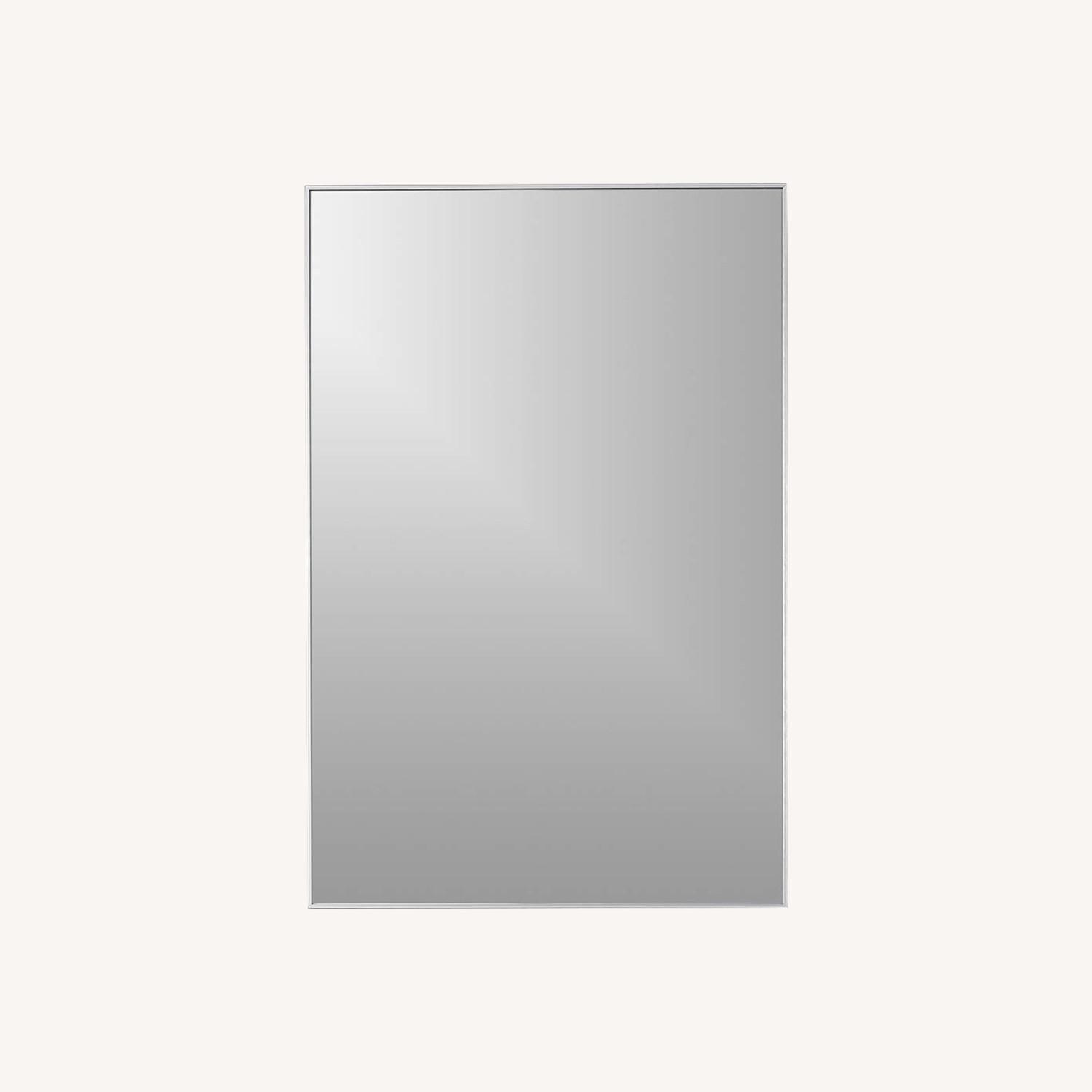 CB2 Matte White Infinity Wall Mirror - image-0