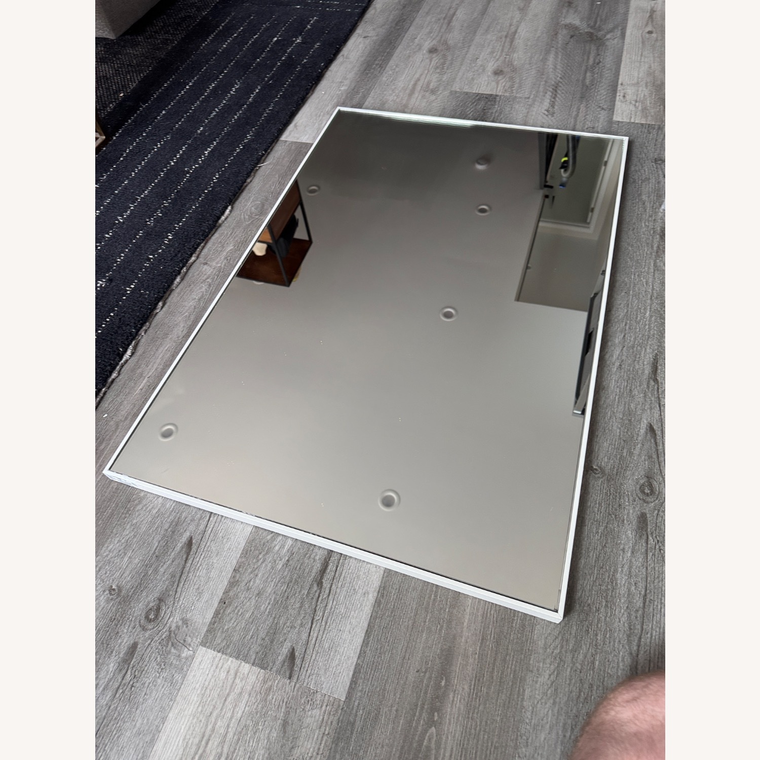 CB2 Matte White Infinity Wall Mirror - image-3