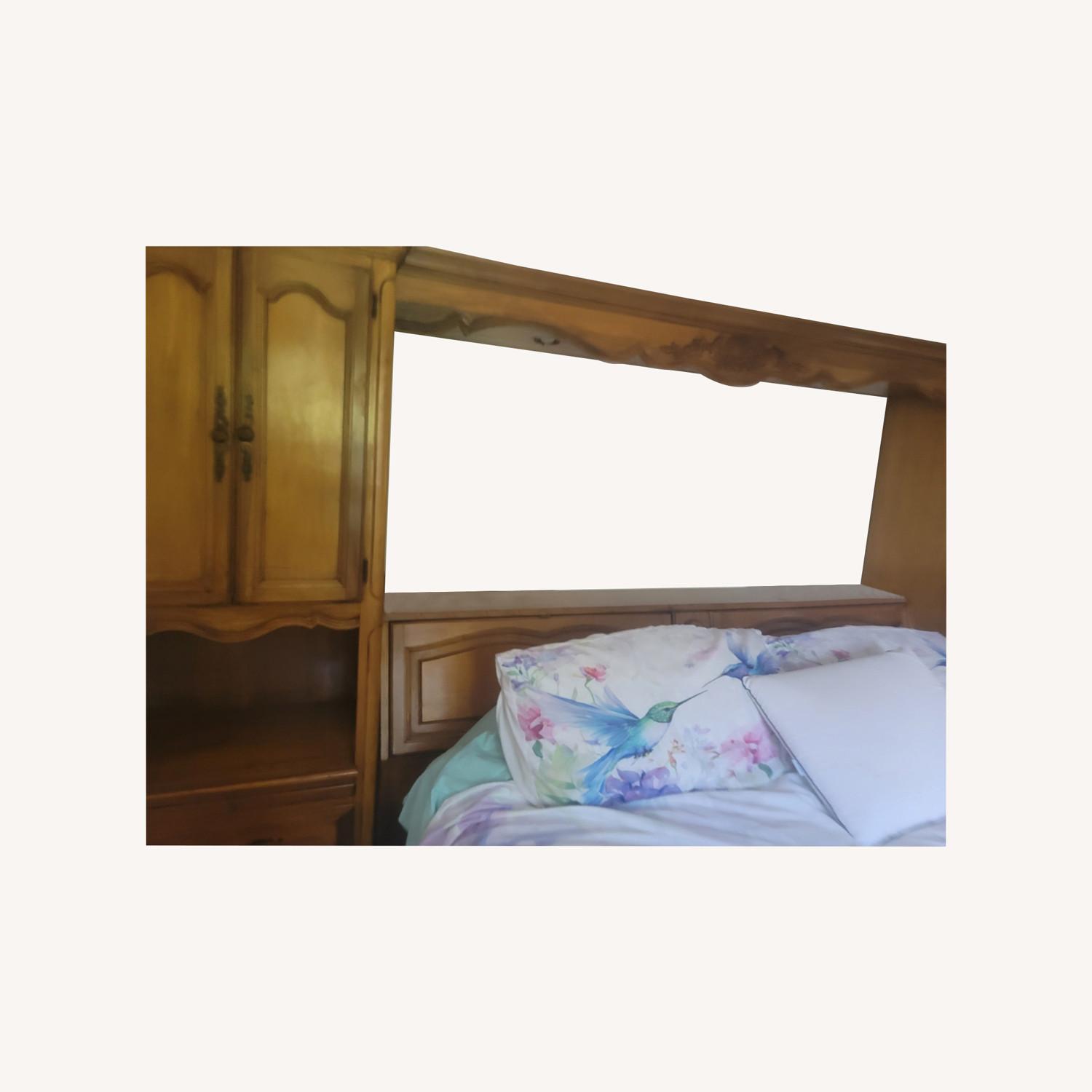 Pecan Wood King Headboard - image-0