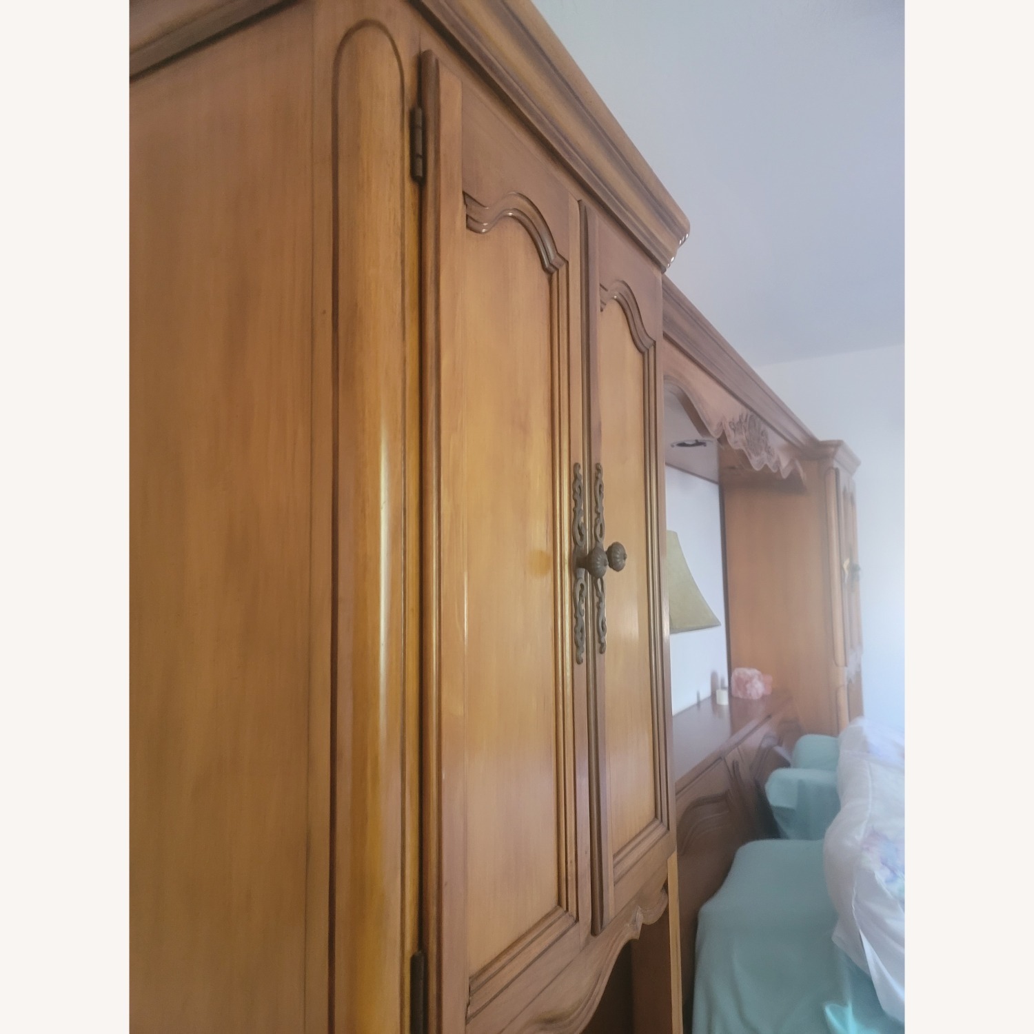 Pecan Wood King Headboard - image-1