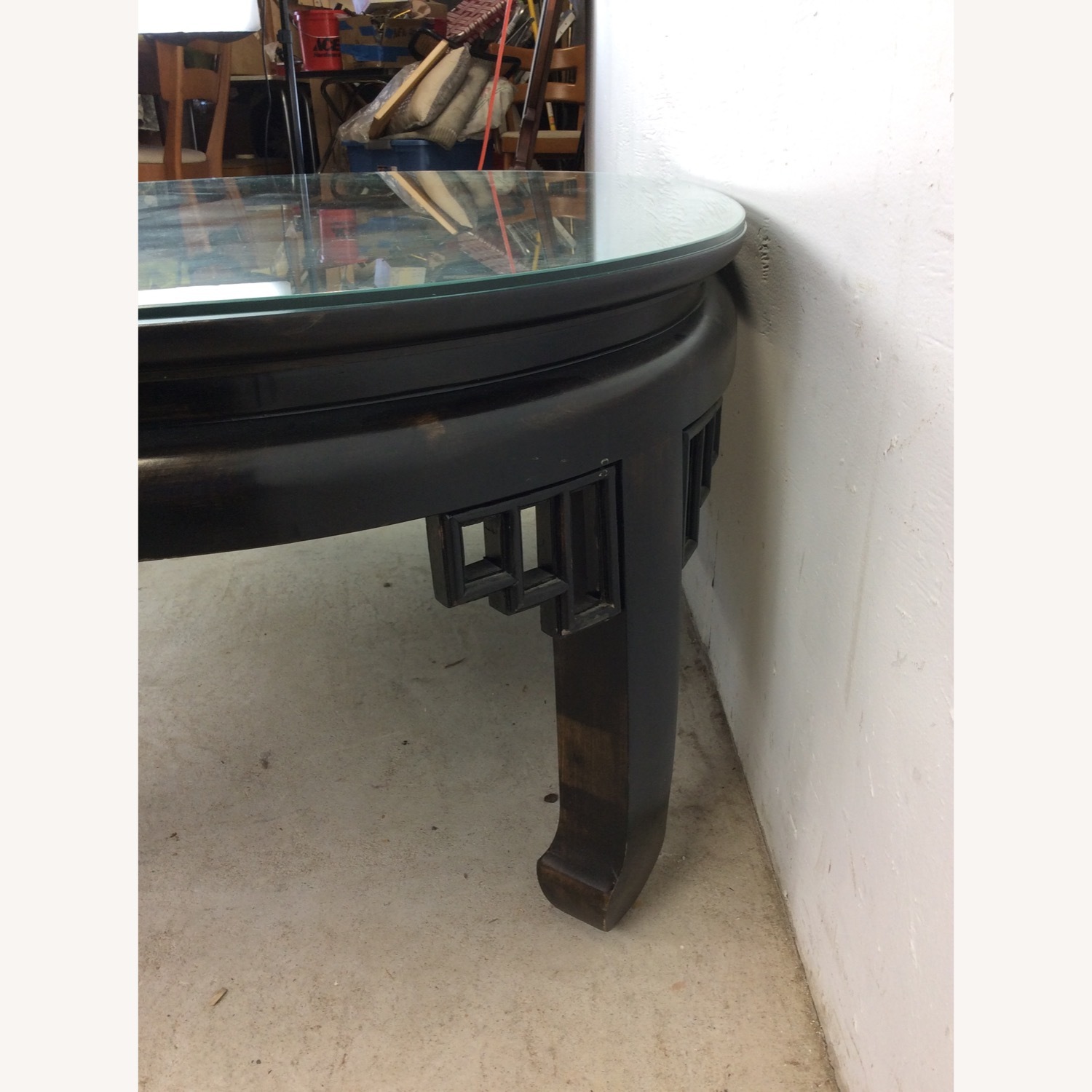 Mid Century Ming Style Coffee Table with Burlwood - image-12