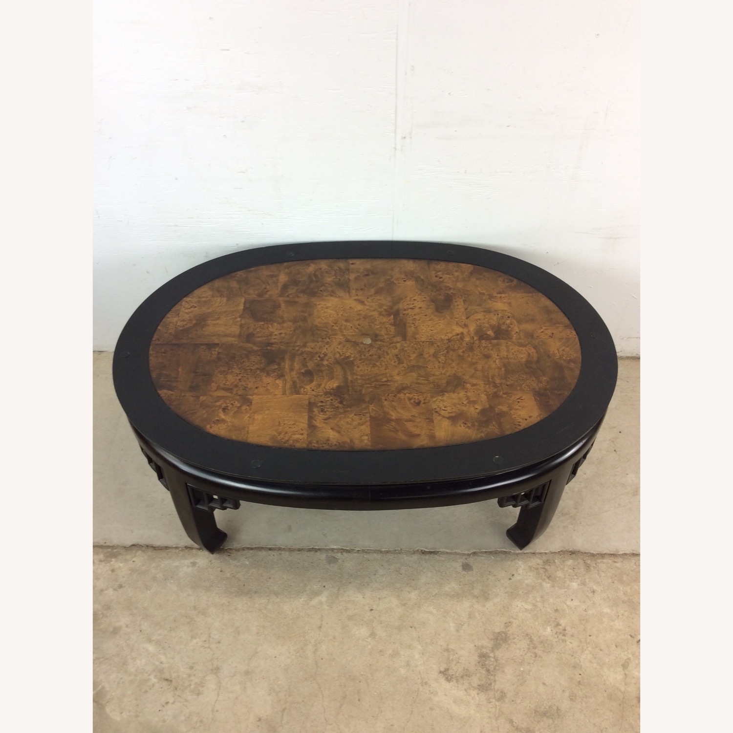 Mid Century Ming Style Coffee Table with Burlwood - image-22