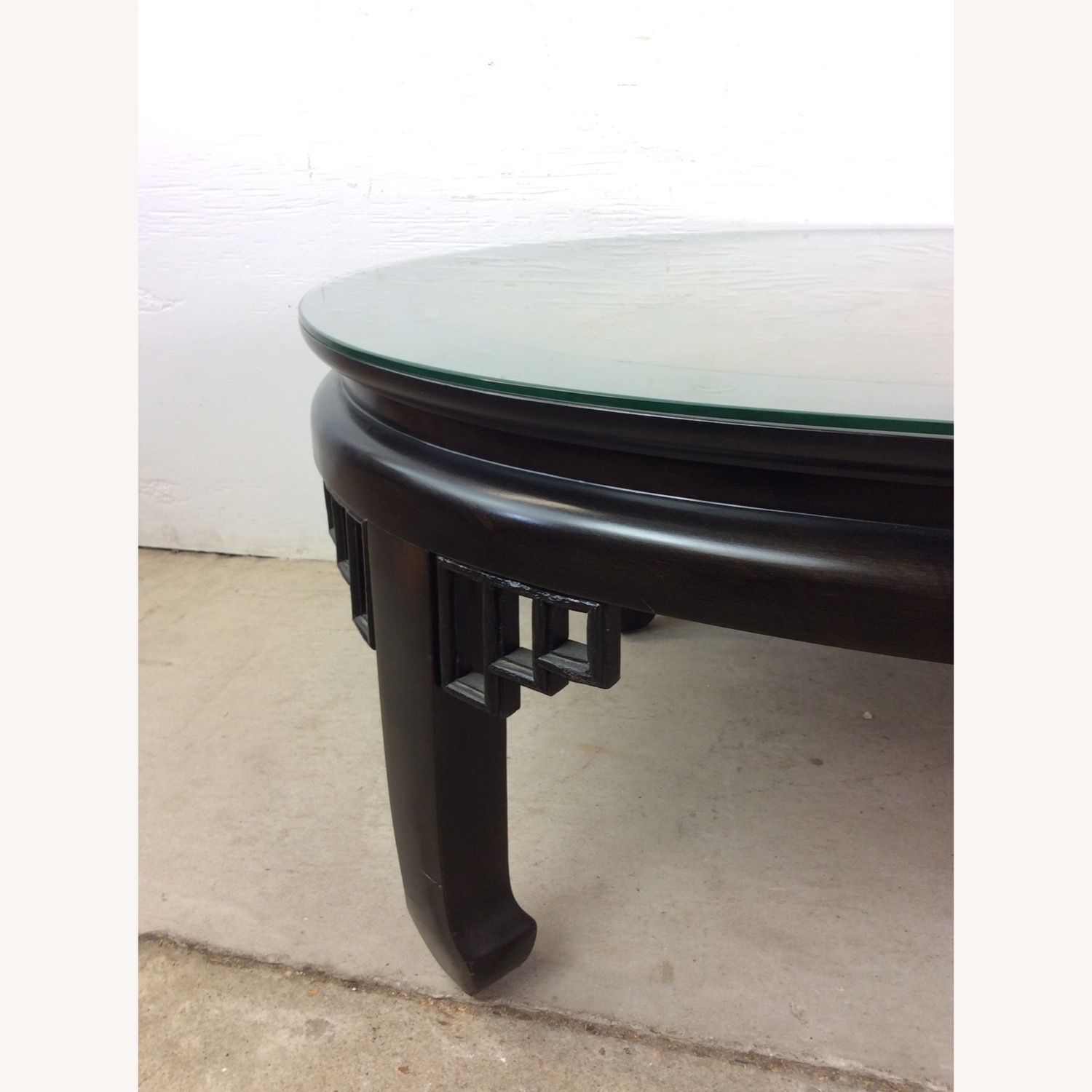 Mid Century Ming Style Coffee Table with Burlwood - image-6