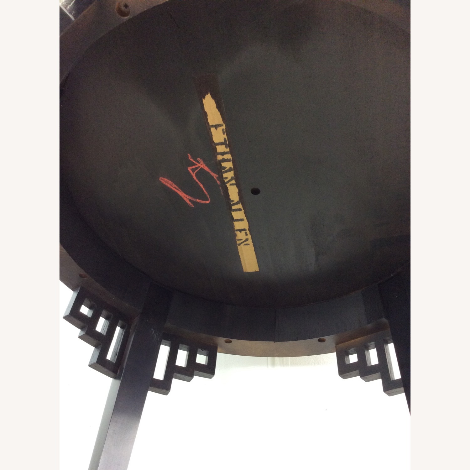 Mid Century Ming Style End Table with Burl Top - image-18