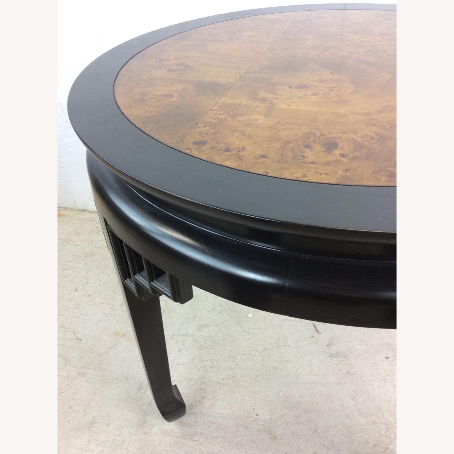 Mid Century Ming Style End Table with Burl Top - image-17