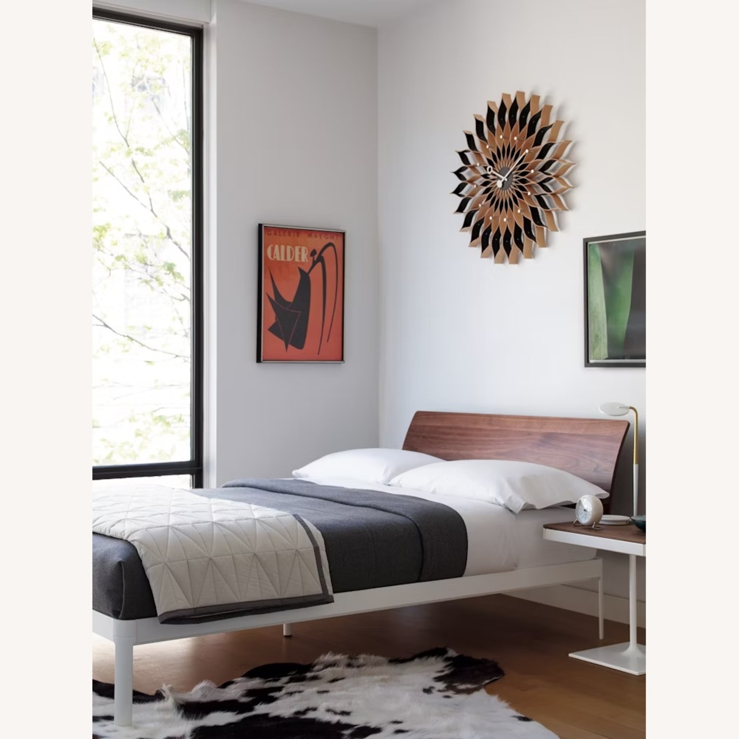 Desgin Within Reach Min Queen Bed Walnut - image-6