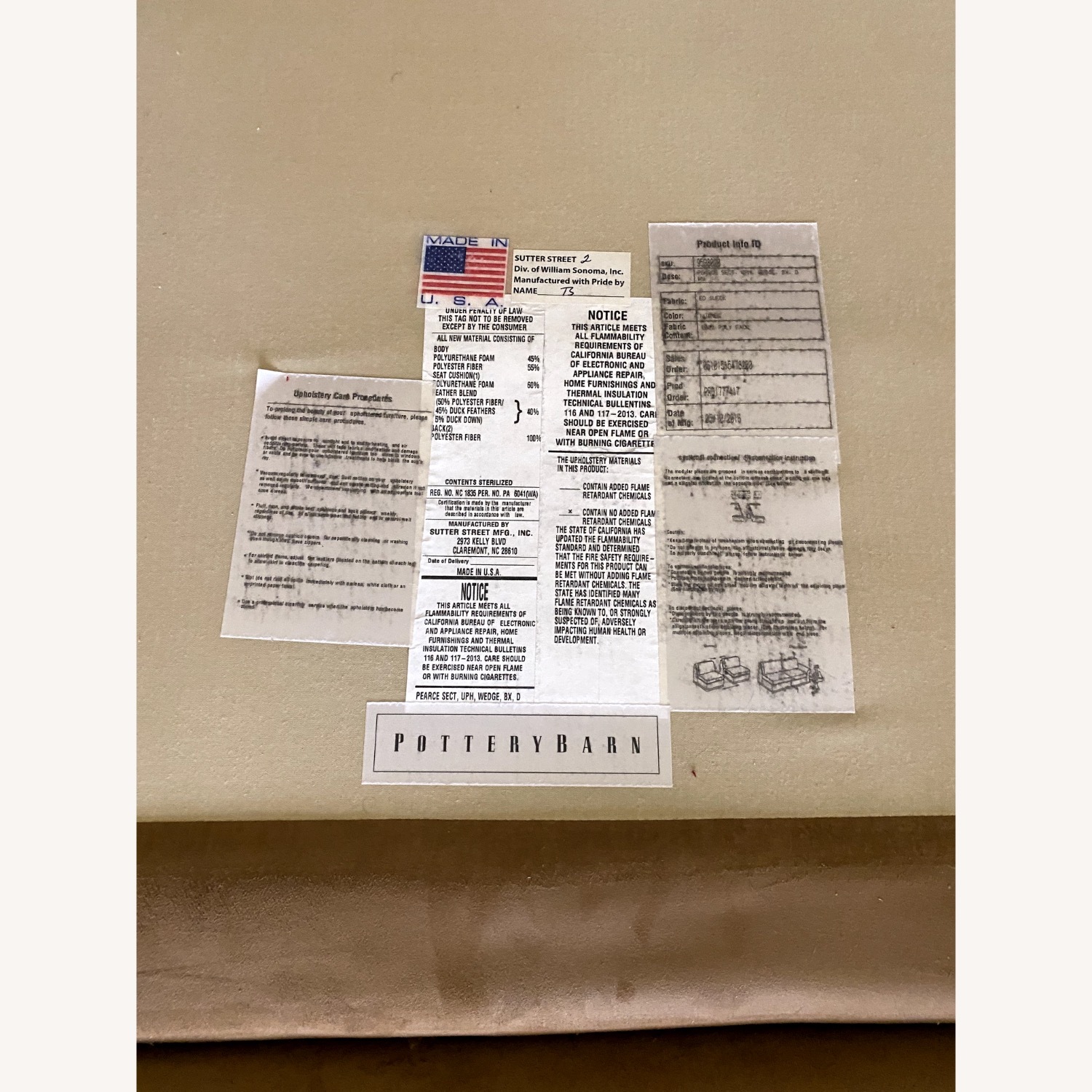  Pottery Barn Pearce Sectional with Chaise  - image-1