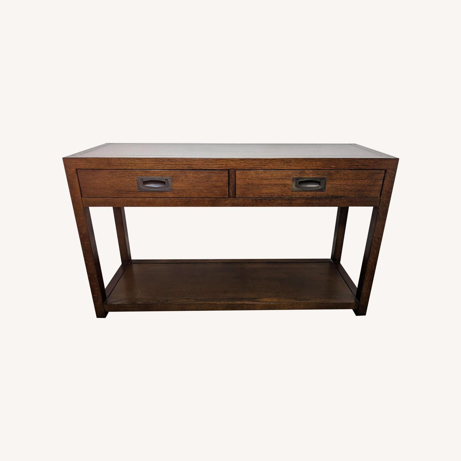 Restoration Hardware Larkspur Console Table - Dark Oak - image-0