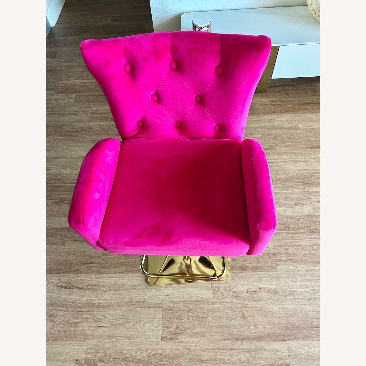 Velvet Tufted Bar Stools 2 Stools - image-4