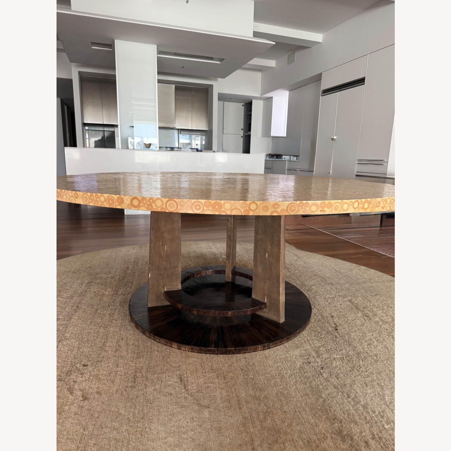 Vintage R&Y Agousti Round Dining Table - image-0