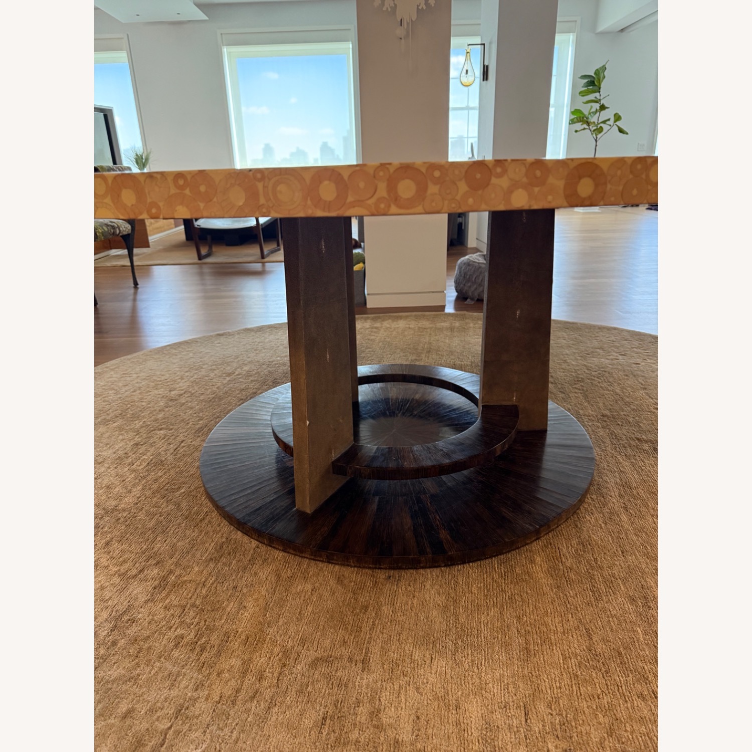 Vintage R&Y Agousti Round Dining Table - image-1