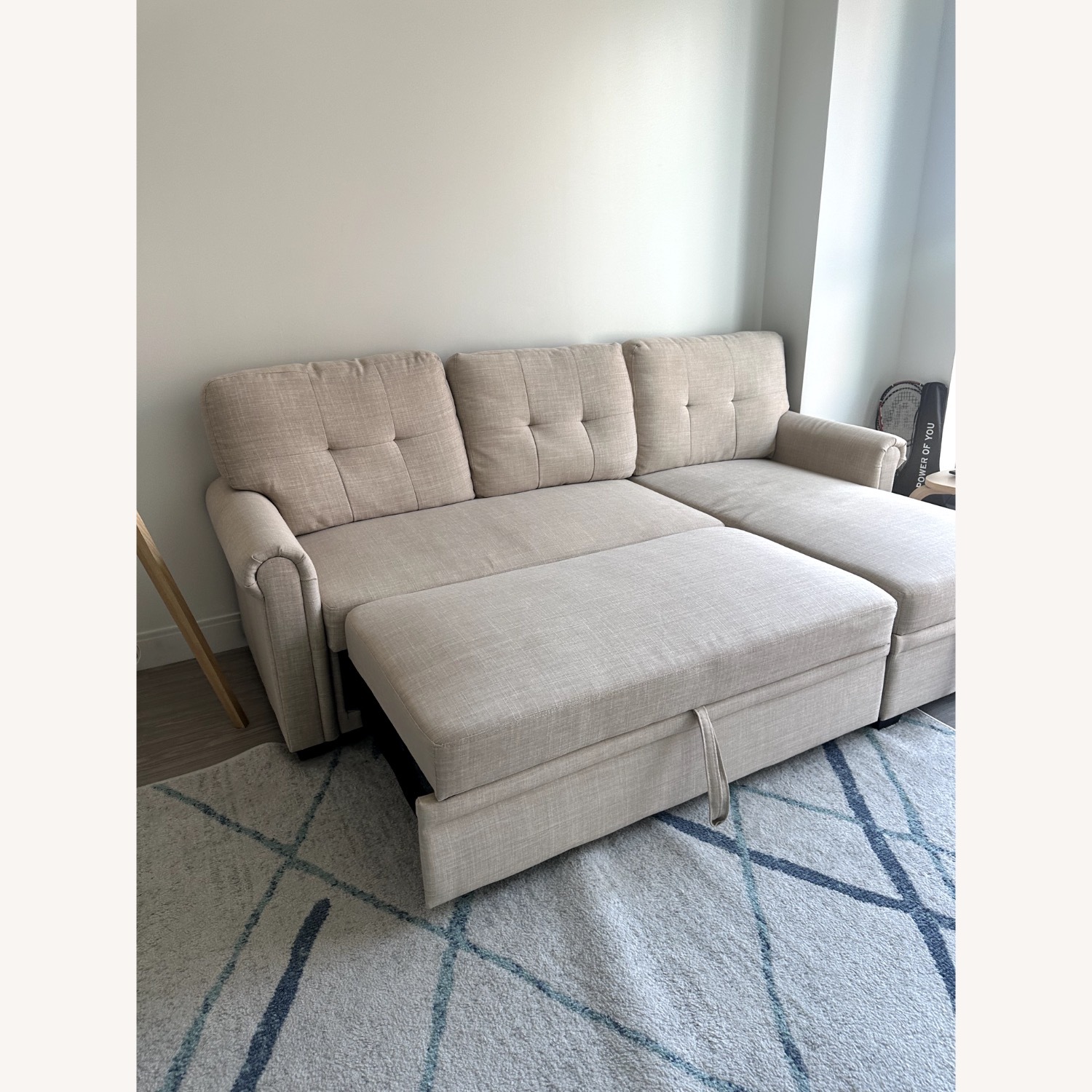 Upholstered Sleeper Sofa - image-1