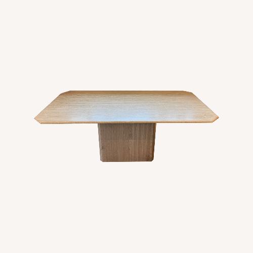 Used Vintage Italian Travertine Dining Table for sale on AptDeco