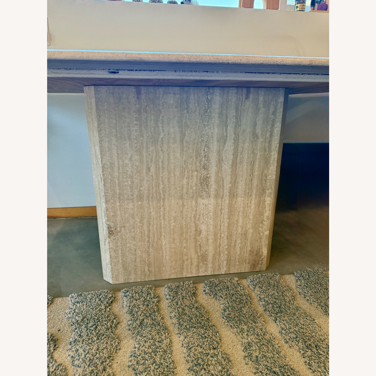Vintage Italian Travertine Dining Table - image-7