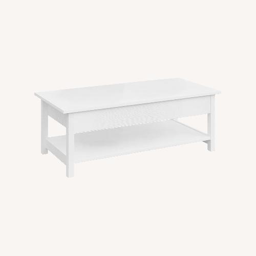 Used Wayfair Latitude Run Modern Adjustable Lift-Top Table with Storage for sale on AptDeco