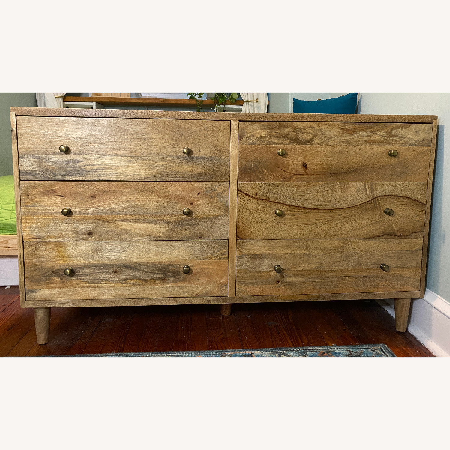 Urban Outfitters 6-Drawer Amelia Mangowood Dresser - image-1