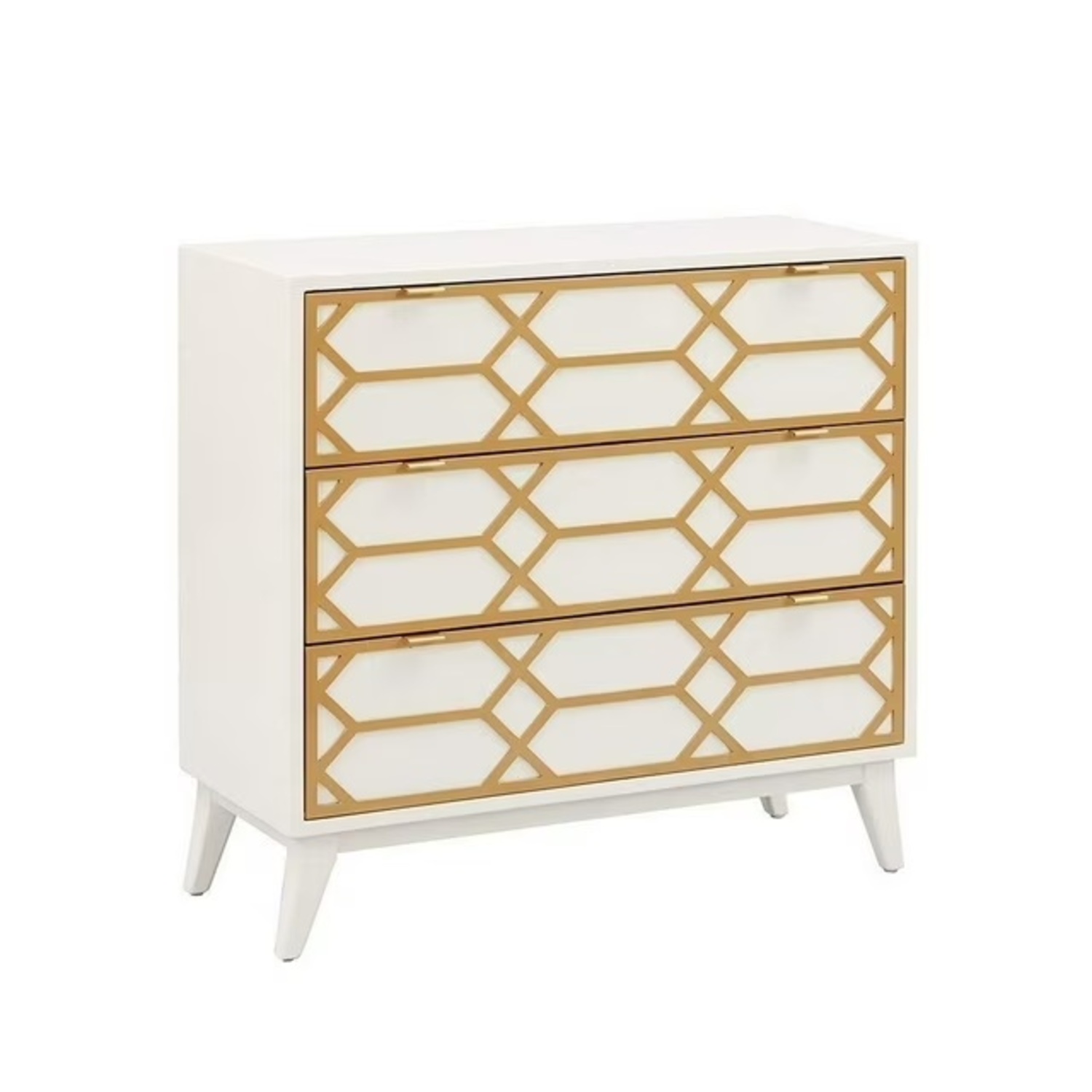 Gold and White Modern Chest - image-4