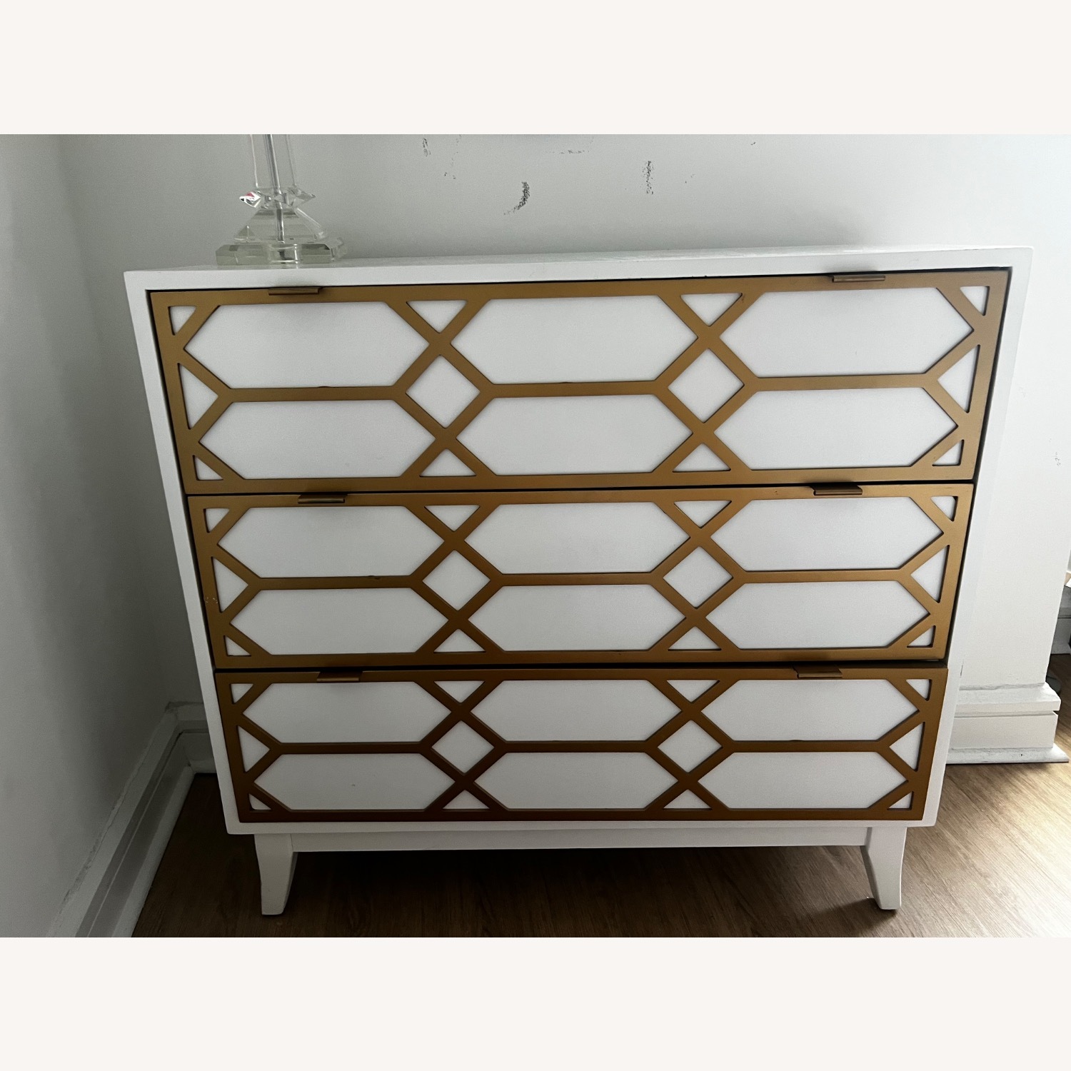 Gold and White Modern Chest - image-3