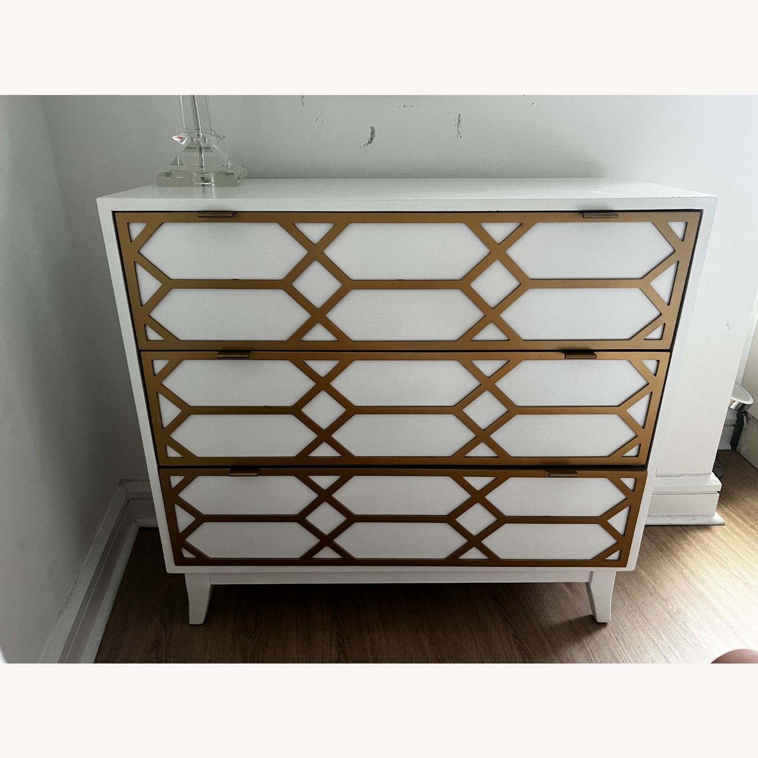 Gold and White Modern Chest - image-2