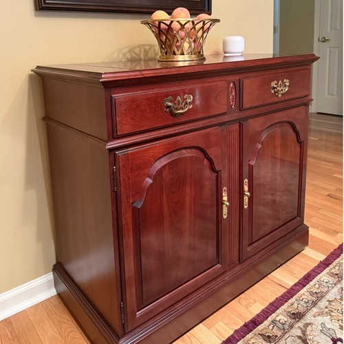 Used Ethan Allen Georgian Court Flip Top Buffet for sale on AptDeco