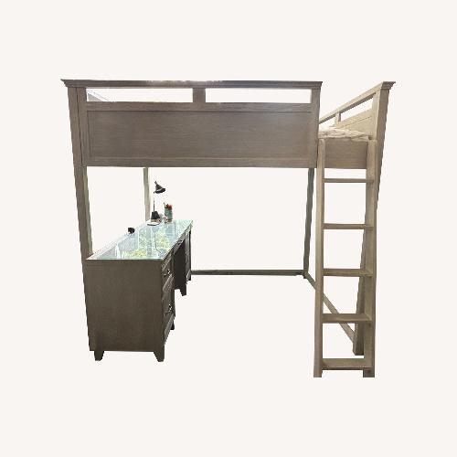 Used Pottery Barn Teen Hampton Full Loft Bed for sale on AptDeco