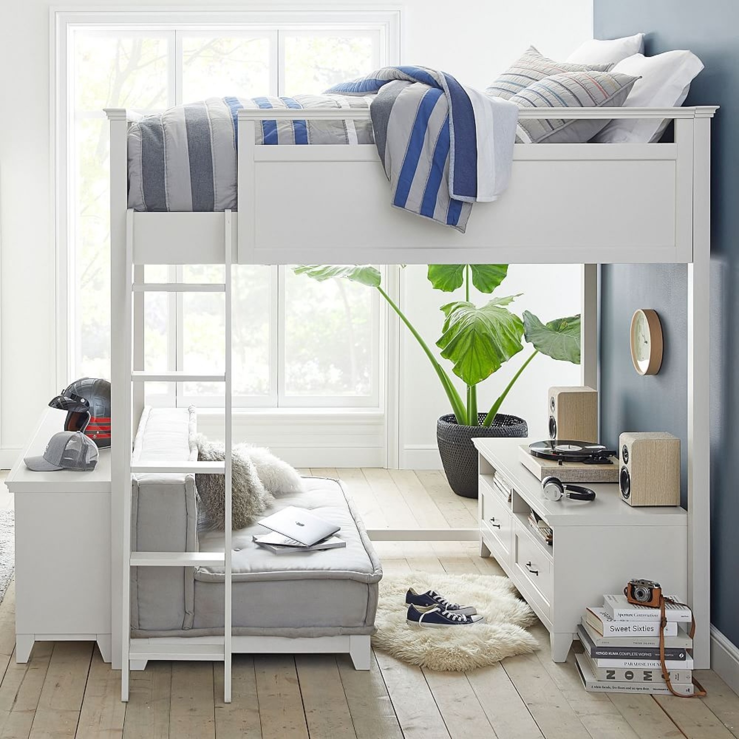 Pottery Barn Teen Hampton Full Loft Bed - image-4