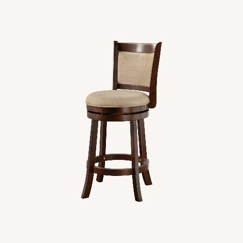 Used 3x BarStools - Verona Panel Back Linen Swivel 29" for sale on AptDeco