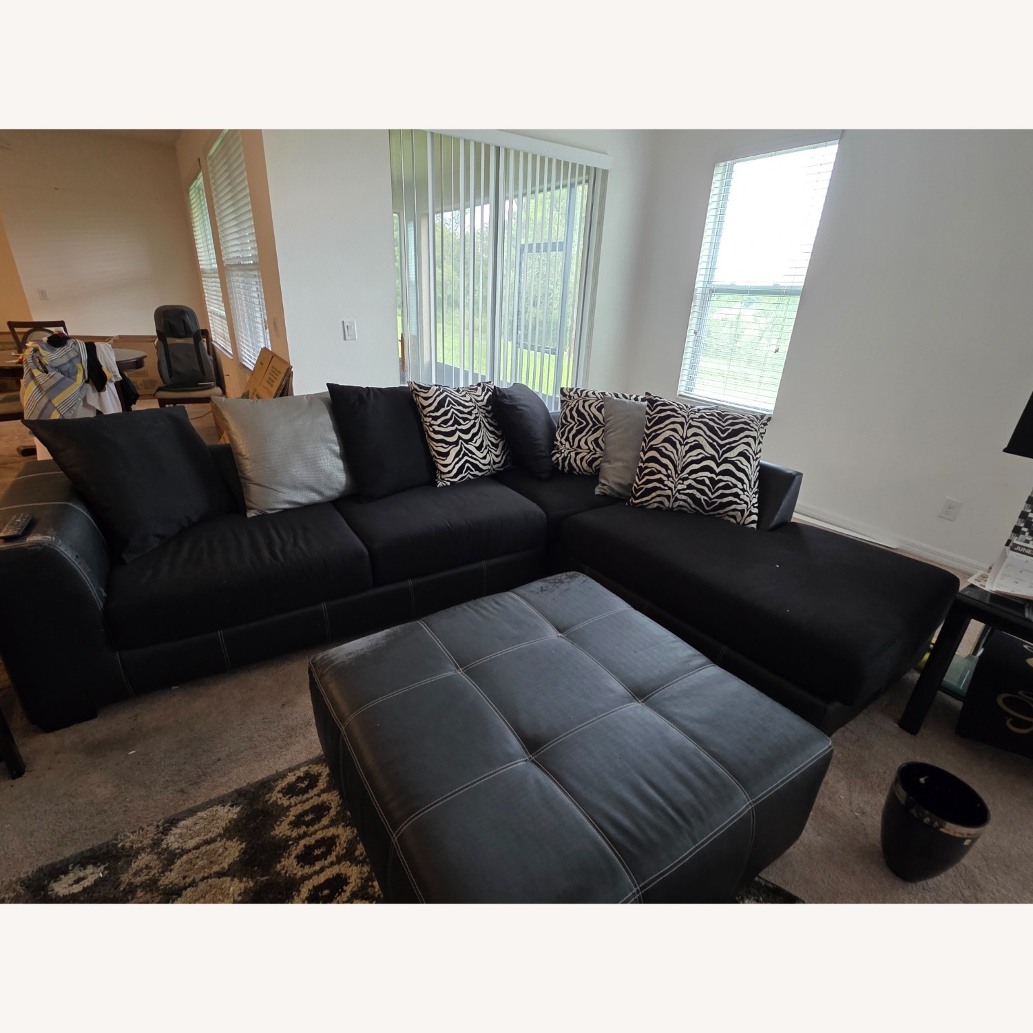 Black Sectional Set - image-5