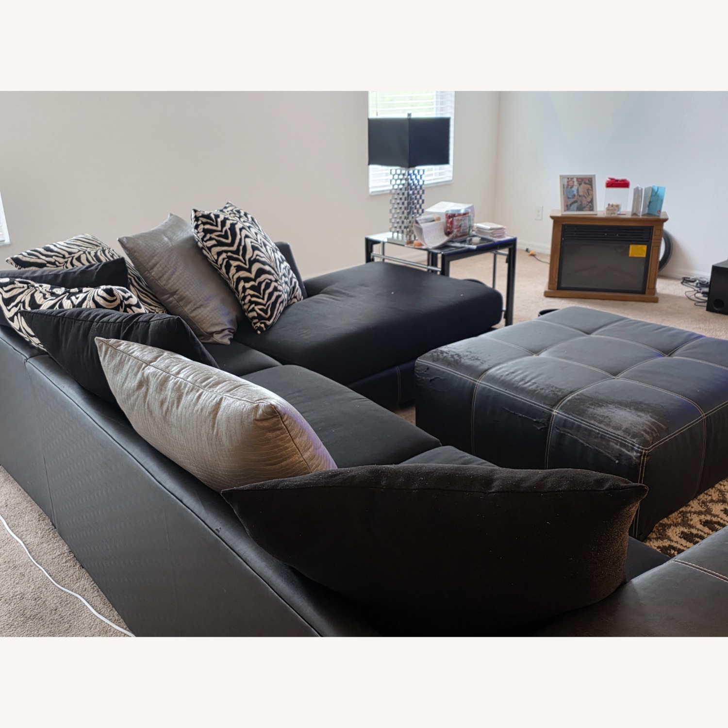 Black Sectional Set - image-4