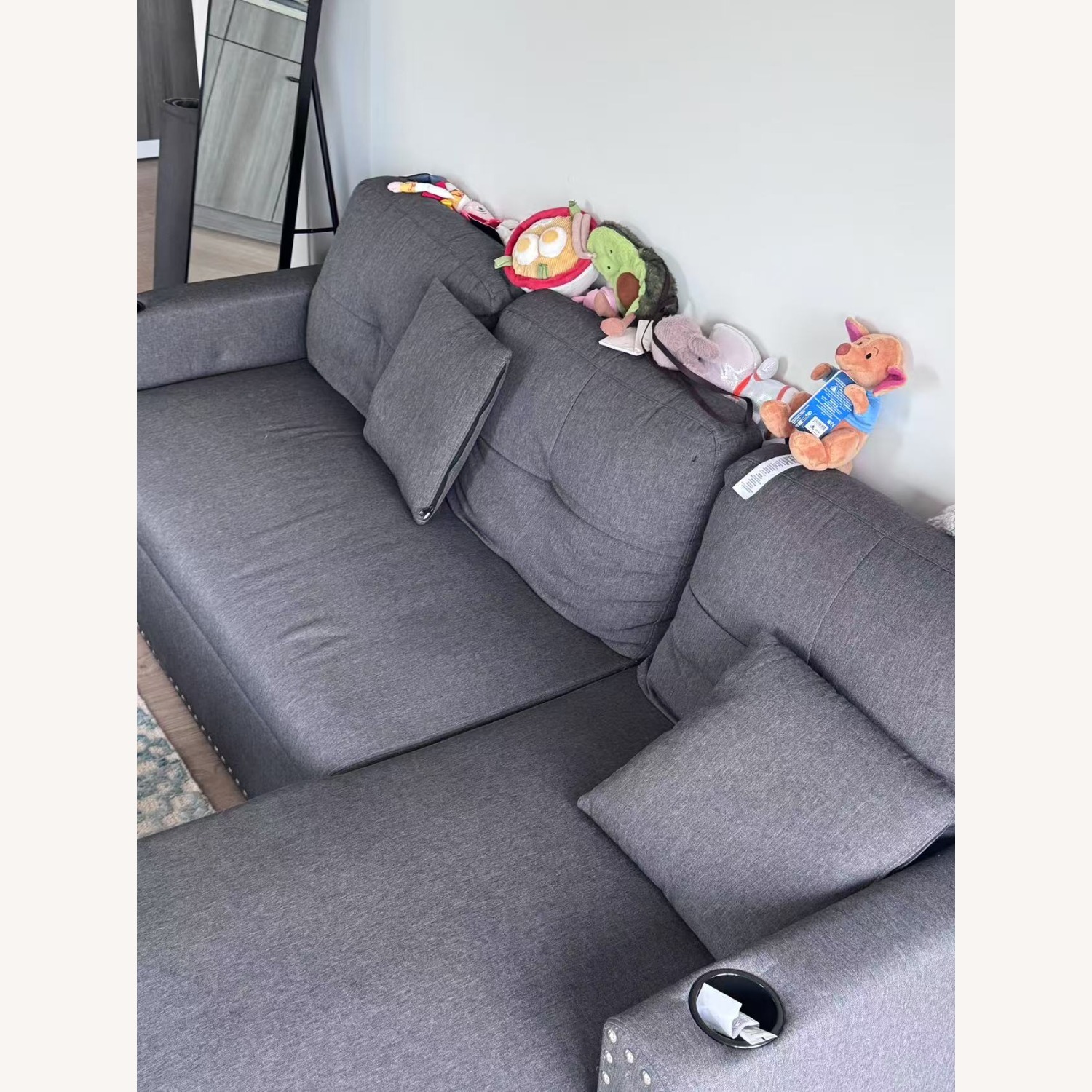 Wayfair Upholstered Sleeper Sofa with Storage - image-3