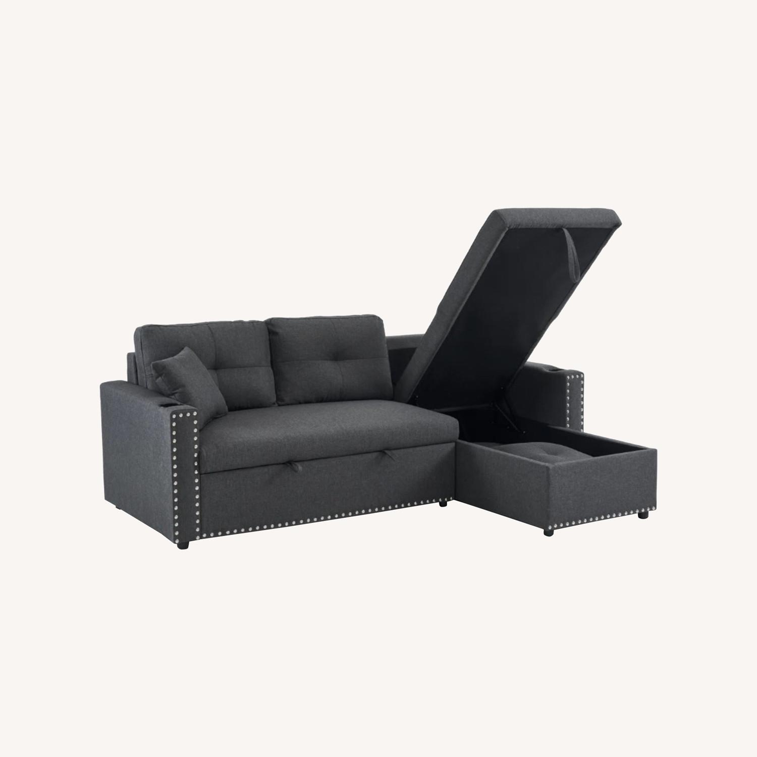 Wayfair Upholstered Sleeper Sofa with Storage - image-0